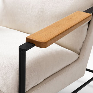 เก้าอี้เน้นเนื้อผ้าสไตล์นอร์ดิกสำหรับบ้านออฟฟิศโรงแรมอพาร์ทเมนต์เก้าอี้พักผ่อนประดับด้วยกระจุกดีไซน์ยุโรปสำหรับห้องนอนห้องนั่งเล่น - Product Image 6