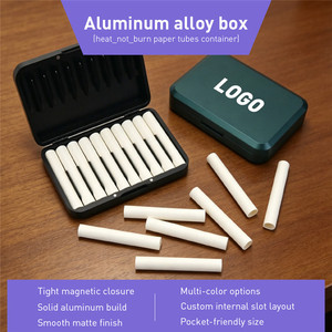 Caja Metálica para Fumar, Portátil, Sellada, Mini Estuche de Almacenamiento Metálico, Logotipo/Estampado Personalizado, Caja de Aleación de Aluminio de Alta Calidad - Product Image 1