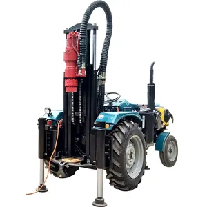 Traktor montiert brunnenbau rig 100m tiefe air dreh DTH bohren maschine für verkauf