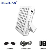 Équipement de beauté portable à usage domestique Merican-Lampe de thérapie par la lumière rouge 660nm 850nm Machine de lumière infrarouge de type bureau pour la douleur
