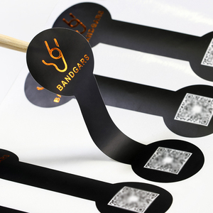 สติกเกอร์ติดพลาสติกเคลือบเงาทรงกลมกล่องเบเกอรี่กล่องพลาสติกไวนิลเคลือบเงาแบบ QR แบบสั่งทำได้ตามต้องการ - Product Image 1