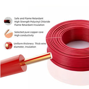 Hochwertiges Kupfer-Elektrokabel Kabel 4 mm-300/500V PVC-Isolierung Fabrik preis für Gebäude Bvr Nennwert 1 Kern - Product Image 3