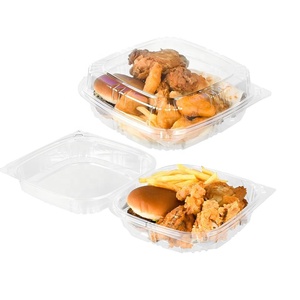 Contenitori Trasparenti in Plastica per <span class=keywords><strong>Hamburger</strong></span> Personalizzabili Usa e Getta per Asporto a Forma di Conchiglia per Pane, Pollo e Patatine 8 Pollici - Product Image 6
