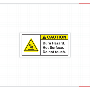 Autocollant d'avertissement de danger de brûlure par surface chaude pour machines industrielles – Vente en gros pour distributeurs et détaillants - Product Image 4