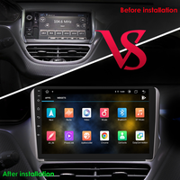 Autoradio GPS Android pas cher avec WIFI, FM et caméra de recul pour Peugeot 2008 208 Système multimédia 2014 - 2018
