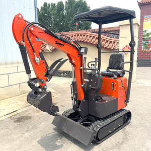 Mini-excavatrice sur chenilles Koop, moteur diesel hydraulique de 1,2 tonne avec boîte de vitesses et accessoires de transmission - Product Image 3