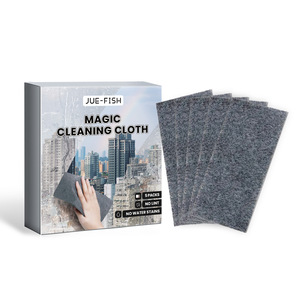 JUE FISH Chiffonnette microfibre pour vitres de voiture, nettoie et lisse sans traces, double usage humide/sec, garde <span class=keywords><strong>tout</strong></span> impeccable et bien rangé - Product Image 1