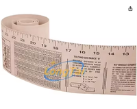 Cinta métrica LongTai para tuberías, calibre de medición y marcado XX grande, color negro