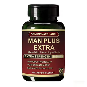 Cápsulas de <span class=keywords><strong>Maca</strong></span> 6000mg de Marca Privada OEM |   <span class=keywords><strong>Ashwagandha</strong></span>, Ginseng, Tribulus Terrestris, Shilajit |   Vitalidad Masculina |   60 Unidades - Product Image 1