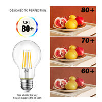 Vertak Led Fabricants Ampoule Extérieure 6W Guirlande Lumineuse Led Filament Ampoule Lumière A60 E27 Ampoule