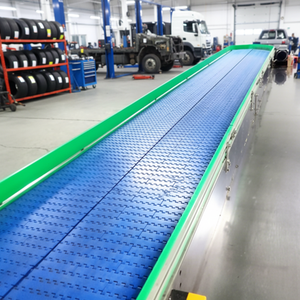 Konveyor Rantai Sabuk Kawat Plastik untuk Botol Makanan dengan Kecepatan yang Dapat Disesuaikan, Material Karet, dan Desain Kustom Baru - Product Image 4