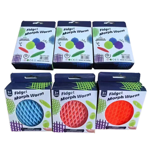 2025 New Design Plastic Squeeze Toys 3D Printed Stress Relieving Elastic Mesh Decompression Toy for Boys Girls Funny Educational - Product Image 5