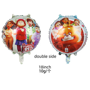 Nuovi Palloncini Rotondi in Foil con Personaggi dei Cartoni Animati per Decorazioni di Feste di Compleanno, Palloncino 'Turning <span class=keywords><strong>Red</strong></span>' - Product Image 4