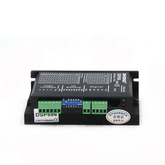 Siheng DM556 2 Phase Digital Stepper Motor Driver Controller for Nema23/Nema24/Nema34 Steppers 200KHz Max Input Frequency