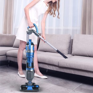 Upright Vacuum Cleaner Royal Blue 1.5-1.9L Dust Bin Battery Powered For Home Sofa Carpet Cleaning - Product Image 1
