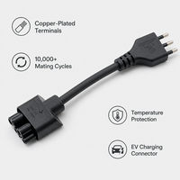 Adaptateur IMQ Italie 16A 250V pour chargeur Tesla Gen 2 EV, cordon d'extension avec connecteur mobile et charge rapide