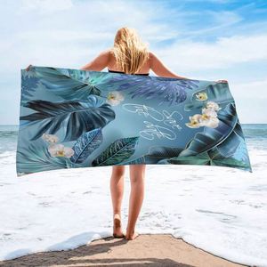 Premium Custom Organic Cotton Thick Soft Fabric Printed <b>Large</b> Over Sized Jacquard Logo <b>Beach</b> Towel - Product Image 6