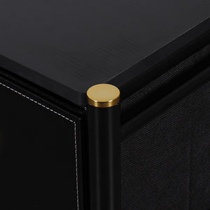 Moderna pelle nera splendente comò 6 cassetti di stoccaggio torre camera da letto mobili - Product Image 2