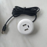 Surface intégrée USB + USB C chargeur meubles canapé prise bureau bureau multi fonctionnel caché câble de charge