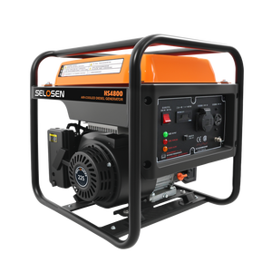 Easy Transport <b>Gasoline</b> Generator 4kW 110V 230V for Camping Construction and Emergency HS4800-2 Powers Both North American and E - Product Image 1