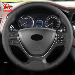 Accesorios de Interior de coche personalizado DIY puntada a mano cubierta de volante de coche para <span class=keywords><strong>Hyundai</strong></span> i20 2015 2019 <span class=keywords><strong>i10</strong></span> 2014 2017 - Product Image 6