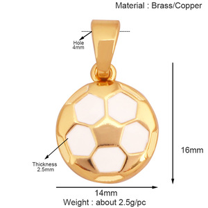 Pendentif d'haltères pour la <span class=keywords><strong>fabrication</strong></span> <span class=keywords><strong>de</strong></span> <span class=keywords><strong>bijoux</strong></span> DIY, accessoires créatifs d'haltères pour le hockey, baseball, le football et le tennis - Product Image 2