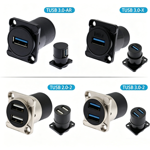 Module de couplage optique USB <span class=keywords><strong>HDMI</strong></span> RJ45 Type C à montage sur panneau de type D, en alliage de zinc, étanche, connecteur de communication industriel - Product Image 5