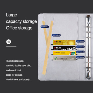 Chất lượng hàng đầu văn phòng máy tính xách tay da Vòng chất kết dính chương trình nghị sự máy tính xách tay với khóa vân tay ổ đĩa USB Key và sạc không dây - Product Image 4