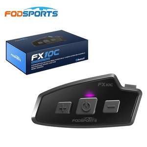 Fodsports FX10C Auriculares Bluetooth con Intercomunicador para Casco, Número Ilimitado de Conexiones, 1000m, Accesorios para Motocicleta - Product Image 2