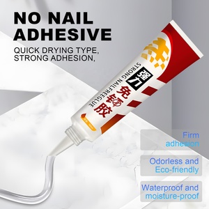 Colle liquide transparente en <span class=keywords><strong>silicone</strong></span> blanc HAOMEI – Sans clous, adhésif puissant, mastic liquide – Adhérence forte, usage intensif pour salle de bain - Product Image 3