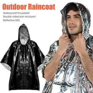 Couverture de survie imperméable et respirante en feuille d'aluminium Mylar thermique pour l'escalade en extérieur, utilisable comme poncho ou imperméable pour enfants - Product Image 5