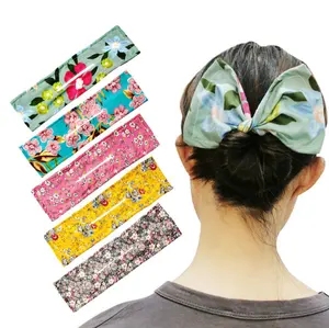 Neue Mode Blumen Haarband für Haar Brötchen Hersteller Feeon Haarband deft Brötchen