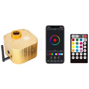 Moteur d'éclairage LED RVBW 16W à fibre optique - Plafonnier ciel étoilé contrôlé par application et musique avec effets clignotants pour la maison et la voiture - Product Image 1