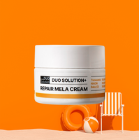 Crème Duo Solution Réparatrice Mela Triple Action Anti-Allergie, Blanchissante, Anti-Rides, Utilisation Jour, Renforce la Barrière Cutanée, Retient l'Hydratation