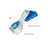 Adaptor USB 2.0 ke RS232 9 Pin Pria ke Pria Berkinerja Tinggi, Kabel Printer Berkualitas Tinggi