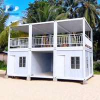 Maison conteneur préfabriquée modulaire à faible coût, bureau mobile, dortoir, appartement, école, hôtel, maisonnette préfabriquée en kit