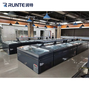 Congélateur coffre commercial combiné pour supermarché, vitrine à crème glacée avec porte vitrée LED - Product Image 4