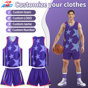 Desain Kustom OEM Celana Pendek Basket Pria, Jersey Polos untuk Dicetak, Set Seragam Basket Reversibel untuk Pria - Product Image 3
