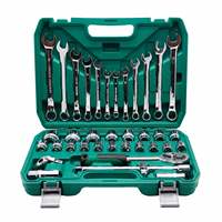Lot de 37 outils à main en gros, clés à douille, cliquet, pour mécanicien domestique et réparation automobile – Vente chaude