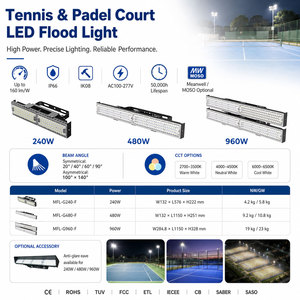 Iluminación LED Modular para Exteriores, Óptica Precisa, IP66, Luces Deportivas para Pistas de Pádel, Instalación en Canchas de Tenis - Product Image 5
