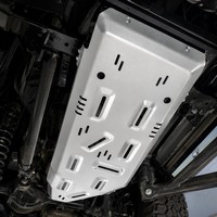 Plaque de protection de réservoir de carburant en alliage d'aluminium et de magnésium renforcé FK de 8 mm pour Nissan Patrol Y61/Y62 Armada SILVERY