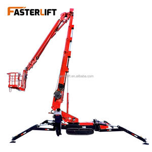 <span class=keywords><strong>Platform</strong></span> kerja angkat udara hidrolik bertenaga bensin Diesel 10m 20m 30m pengangkat bom laba-laba pelacak dapat disesuaikan dengan ember - Product Image 5