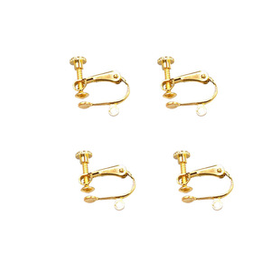 Convertisseurs de boucles d'oreilles à clipser, type vis, or, argent, réglables, pour oreilles non percées, accessoire de bijoux unisexe - Product Image 5