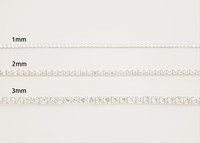 Bracelet de tennis réglable, cadeau, chaîne minimaliste scintillante, largeur 1 mm, 2 mm, 3 mm, or 10 carats, 14 carats, 18 carats, diamant de laboratoire, bijoux fins