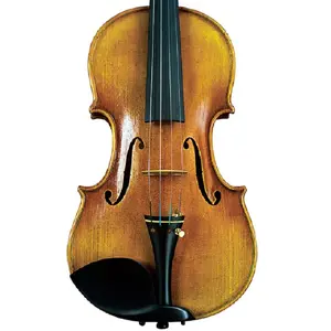 Hot Sale Support Custom ized Ebony 4/4-1/64 Hand gefertigtes Geigen outfit mit Etui und Schleife und Kolophonium, deutsche Violine