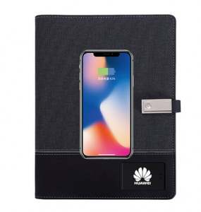Libreta Creativa A5 para Negocios, con Banco de Energía, Cargador Inalámbrico y Memoria USB de 8G con Logotipo LED, para Regalos Personalizados - Product Image 3