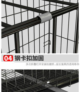 Fabrikant Groothandel Dierenkooien Opvouwbare Metalen Kippenhok voor Boerderijgebruik Conditie - Product Image 4