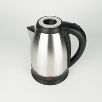 Bouilloire Électrique Sans Fil en Acier Inoxydable 2024, Grande Qualité, Plus de 2,0 L, 1500 W, Arrêt Automatique, Chauffage d'Eau à Séchage Rapide