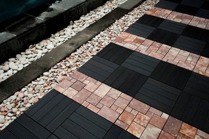 Carreaux de sol en pierre naturelle imbriquables, montage facile, pour balcon, <span class=keywords><strong>jardin</strong></span>, piscine, facile à installer, revêtement de pont amovible, pour bricolage, DIY, bon marché - Product Image 6