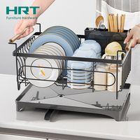 Möbelbeschläge: Abtropfgestell aus Kohlenstoffstahl mit ausziehbarem Abflussrohr
